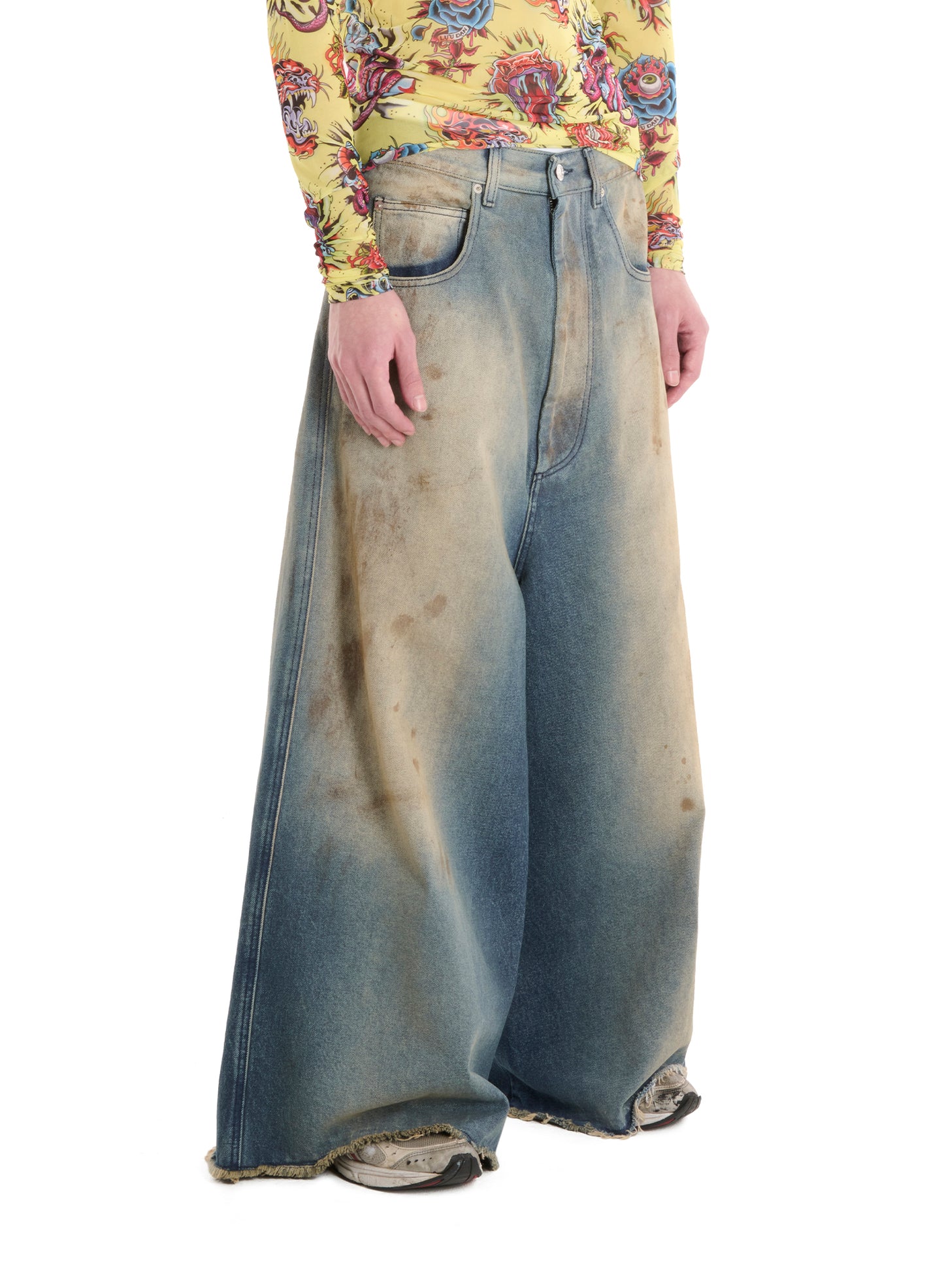 WIDE CROPPED JEANS