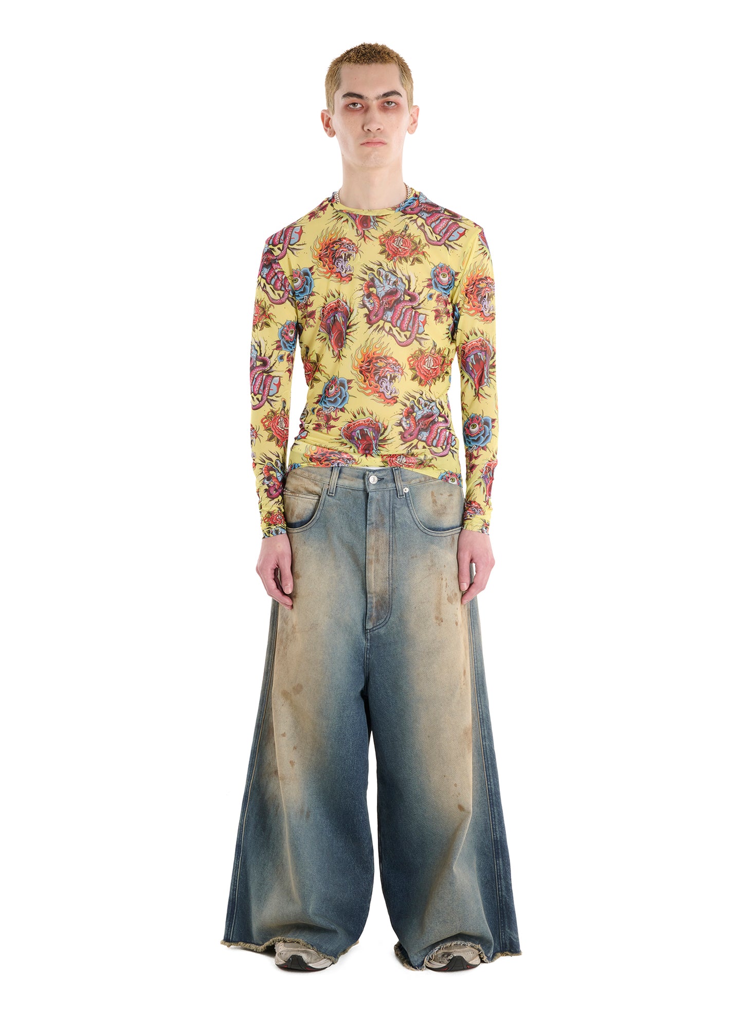 WIDE CROPPED JEANS