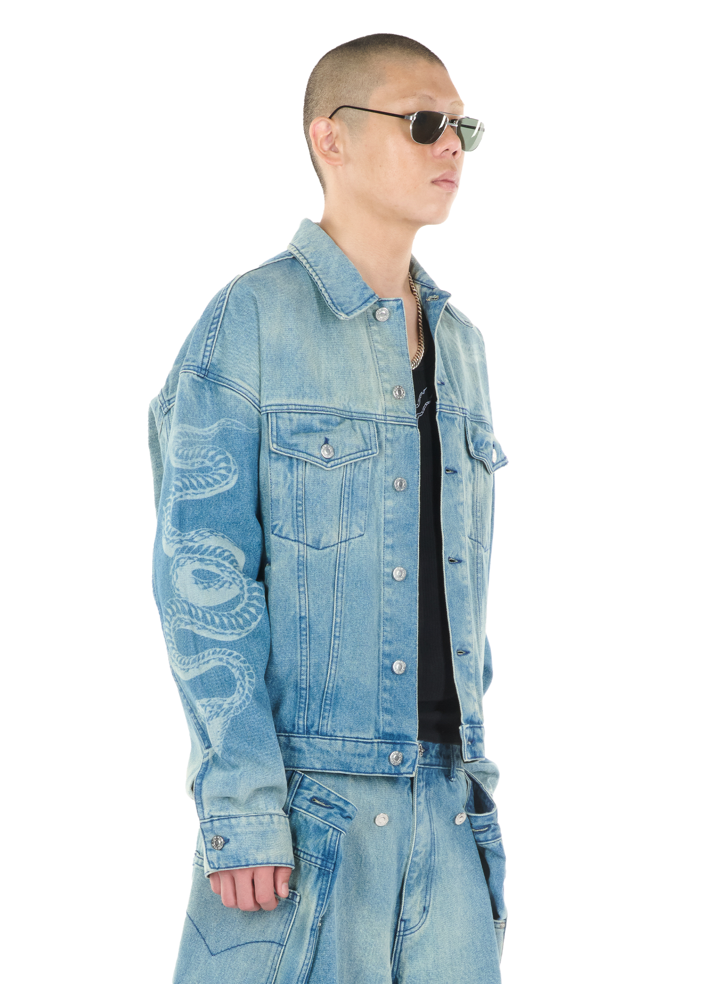 LỰU ĐẠN X CLOT DENIM JACKET