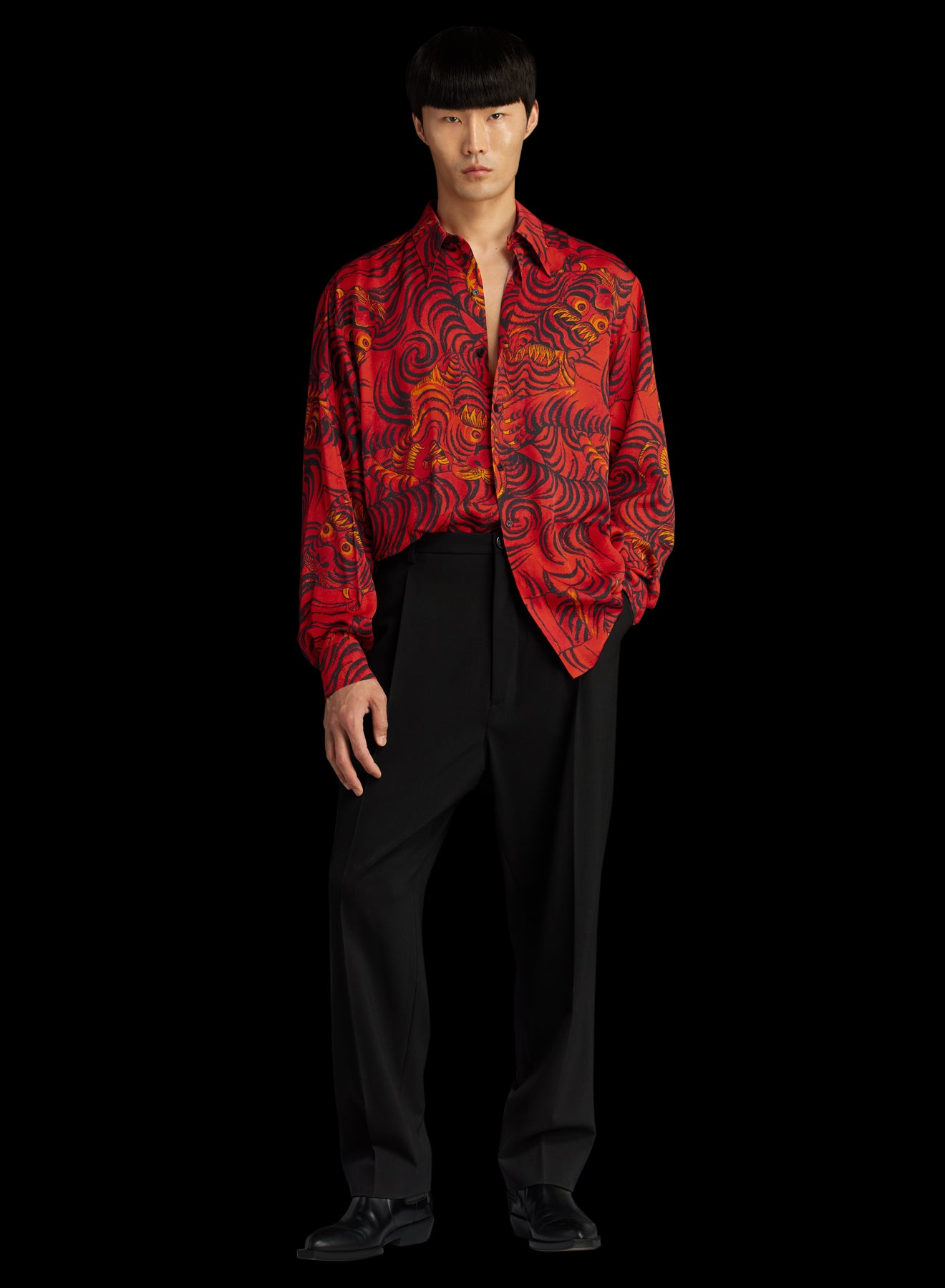 80'S SATIN SHIRT