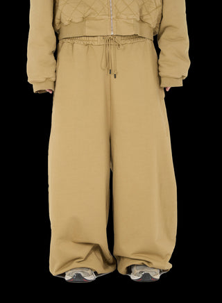 CROPPED WIDE LEG SWEATPANTS CROPPED WIDE LEG SWEATPANTS