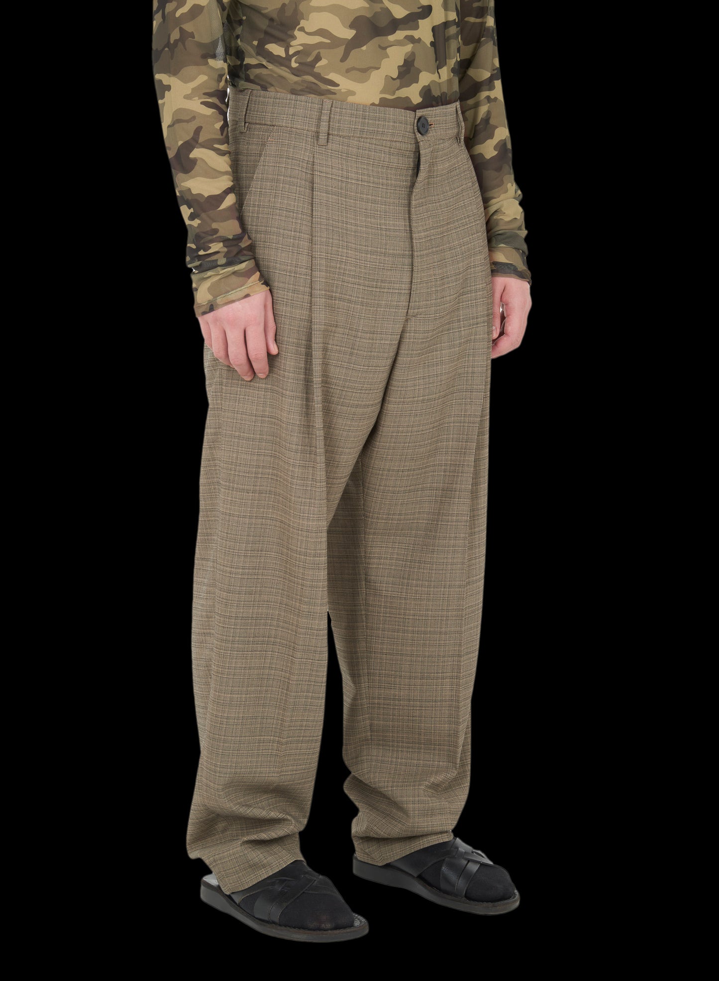 UNISEX BAGGY TAILORED TROUSERS
