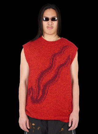 UNISEX SNAKE INTARSIA VEST UNISEX SNAKE INTARSIA VEST