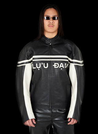 UNISEX LUU DAN LEATHER BIKER JACKET UNISEX LUU DAN LEATHER BIKER JACKET