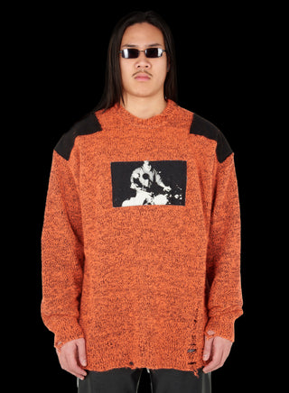 UNISEX SHOULDER PATCH SWEATER UNISEX SHOULDER PATCH SWEATER
