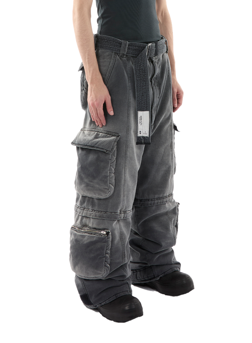 WADDED CARGO JEANS