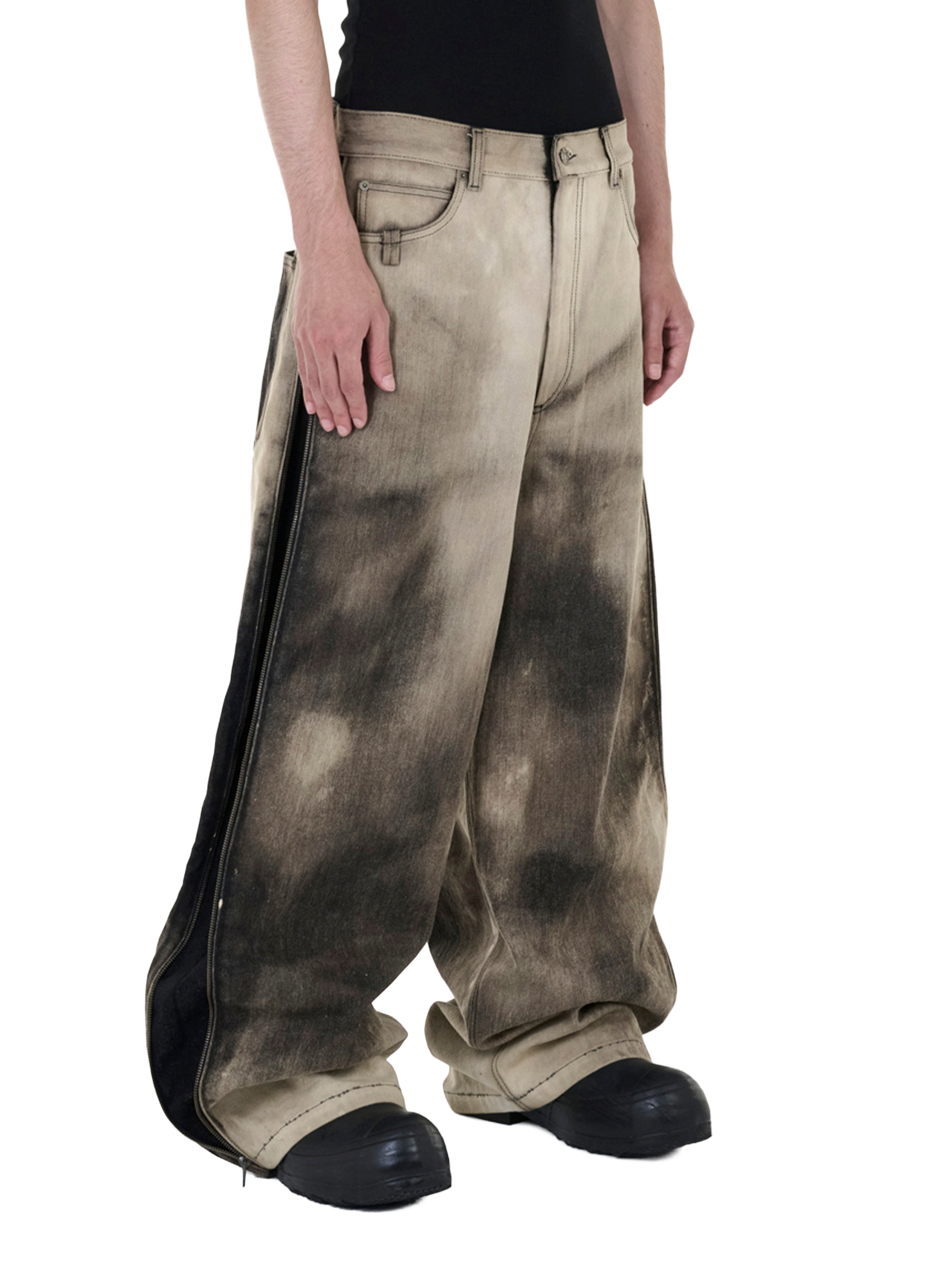 ALOUND TWOTUCK ZIP DENIM PANTS メンズ ALOUND TWOTUCK 【公式通販】
