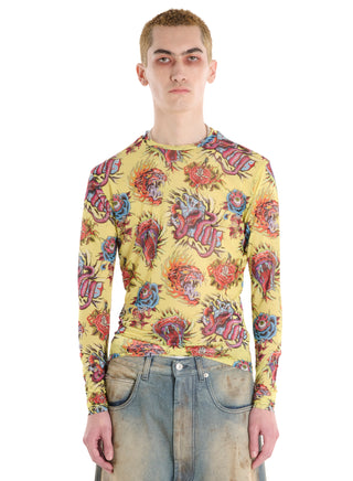 UNISEX MESH LONG-SLEEVE TOP