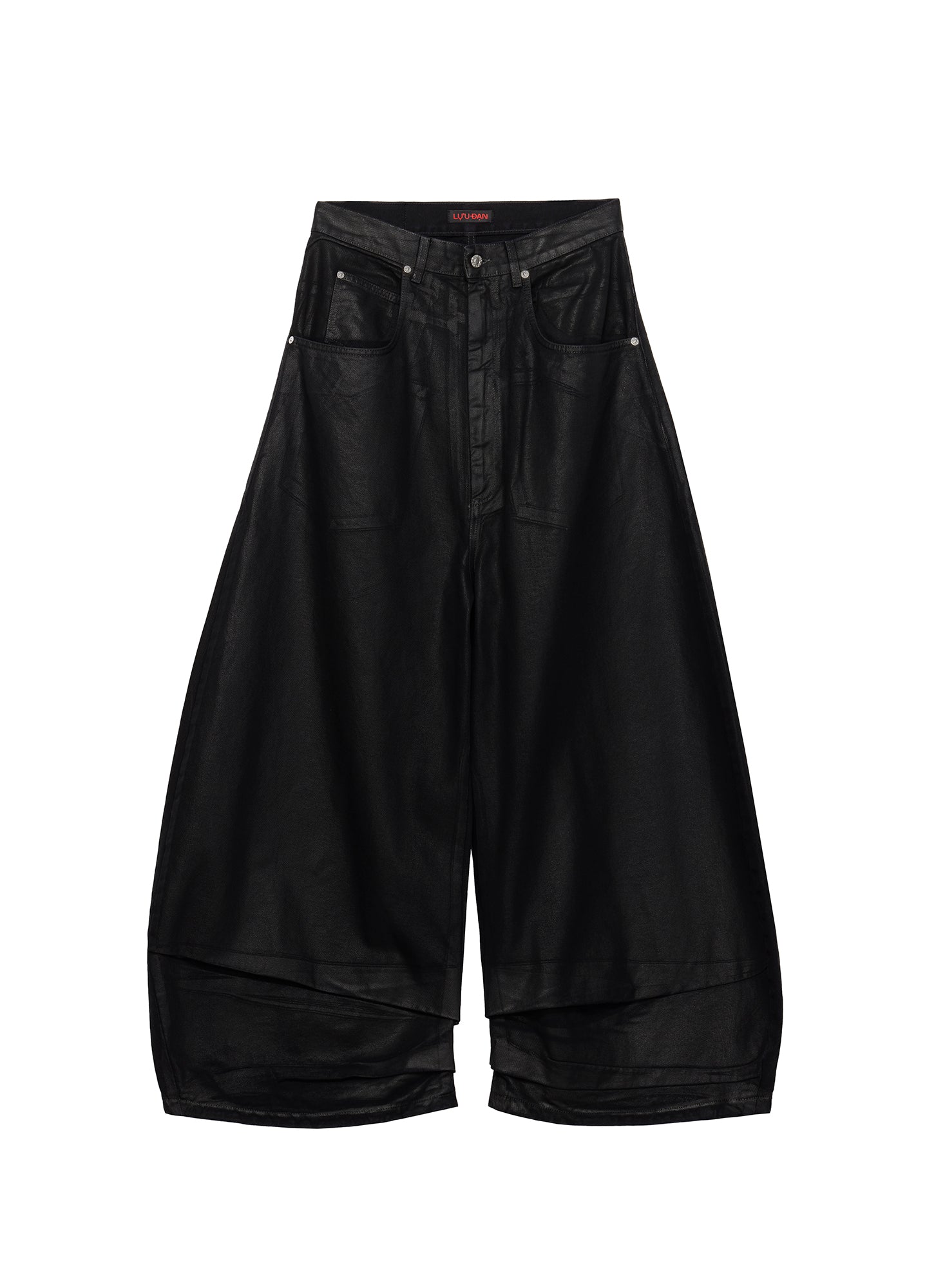 LU'U DAN - COATED DOUBLE XL JEANS