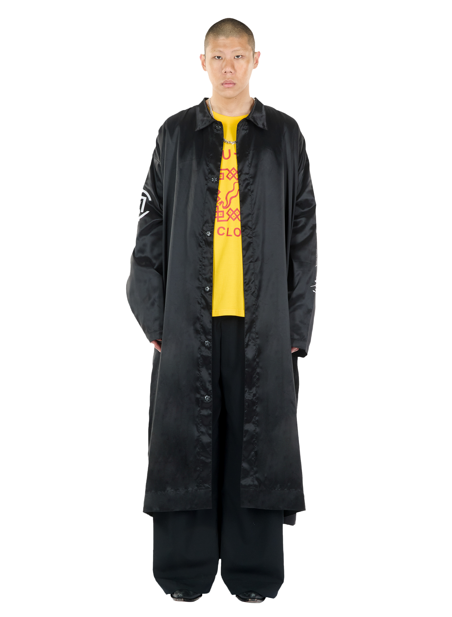 LU'U DAN X CLOT – BLACK / WHITE SHELL COAT.