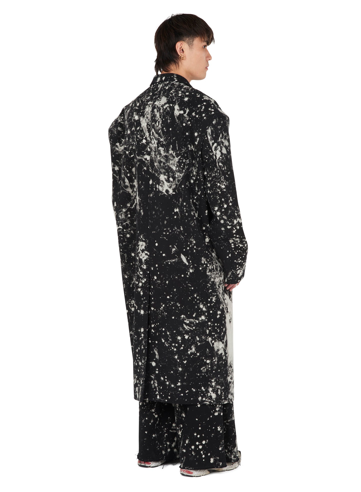 BLEACH SPLATTER LONG CROMBIE JACKET