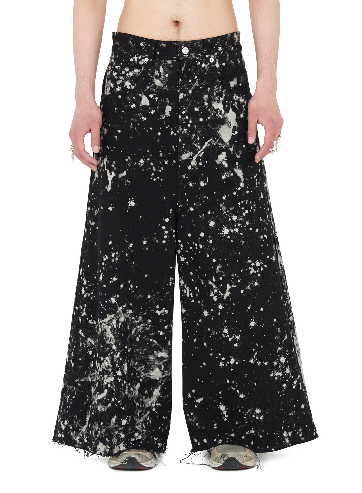 BLEACHED WIDE CROPPED JEAN