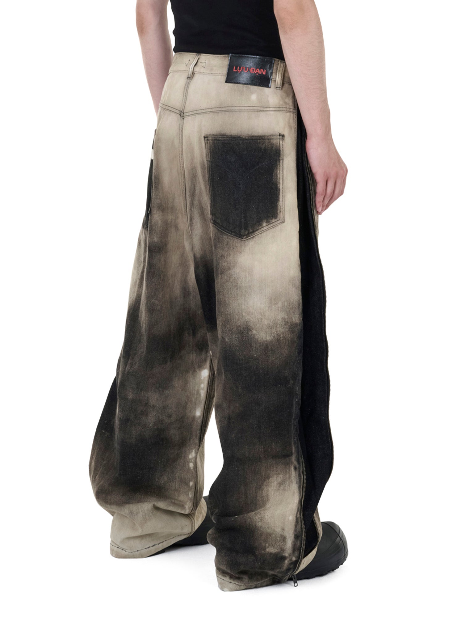 LU'U DAN - SIDE ZIP JEANS
