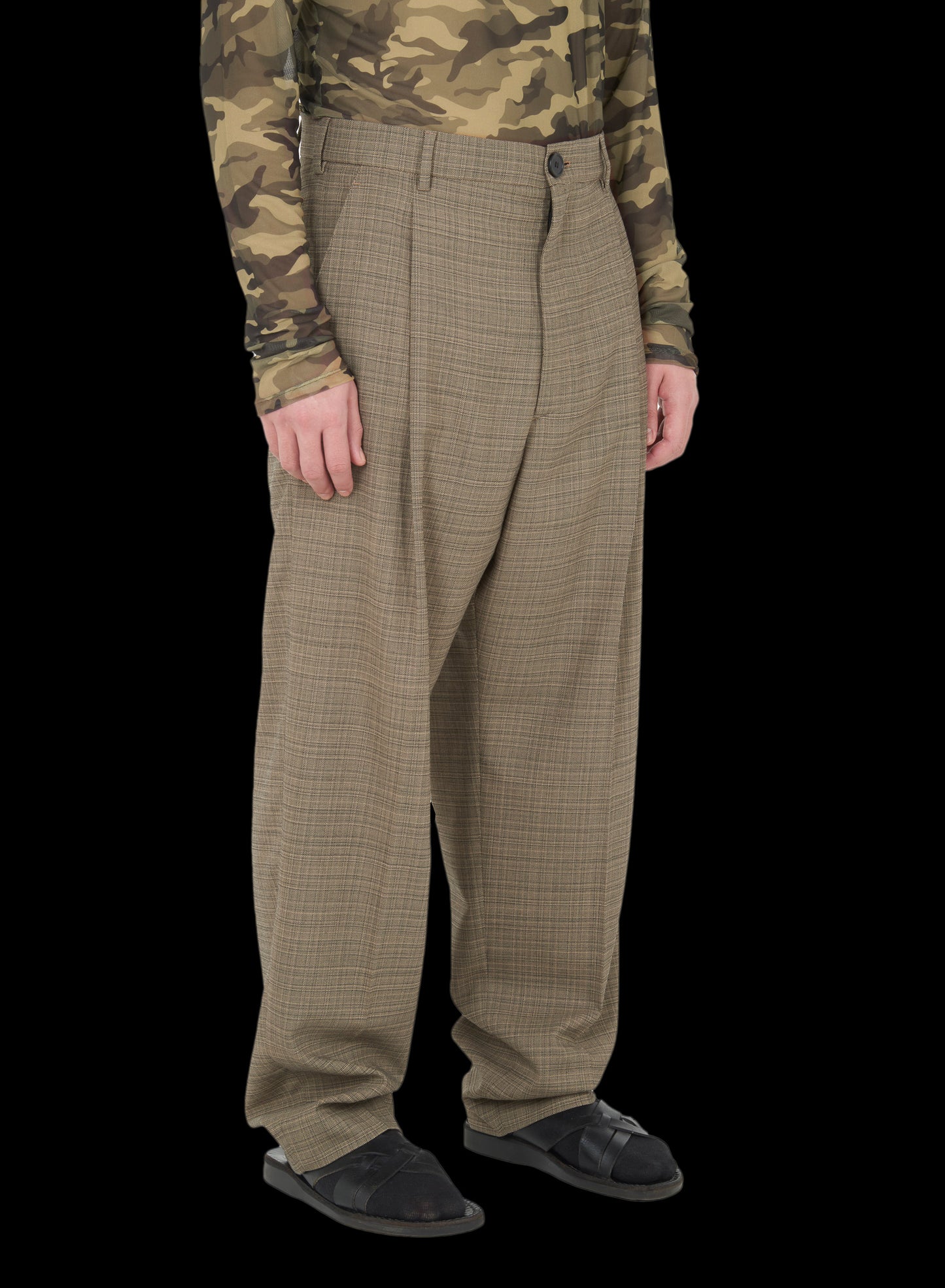UNISEX BAGGY TAILORED TROUSERS