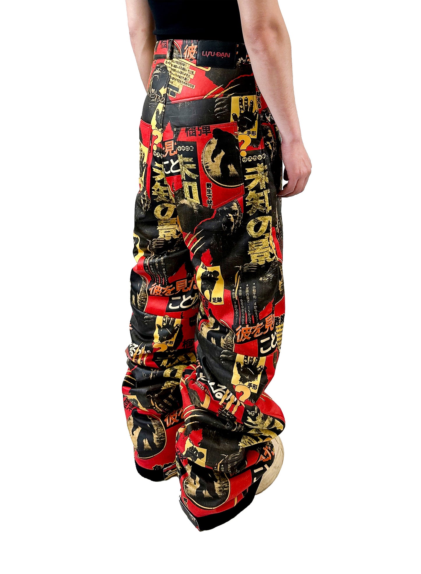 STACKED LEATHER PANTS