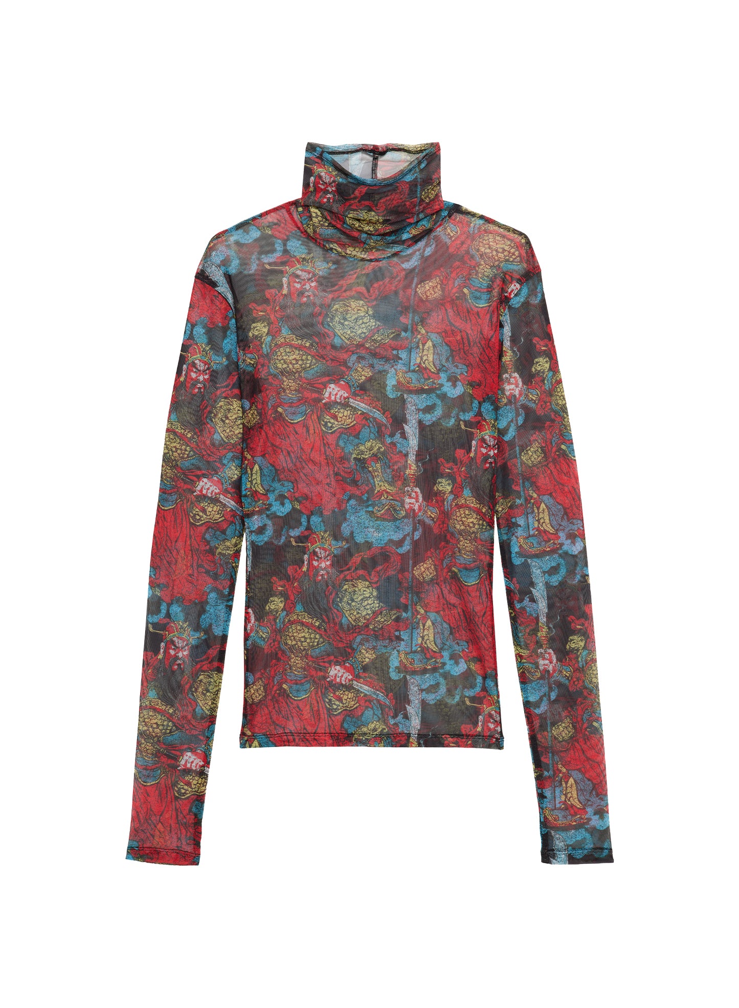 MASKED MESH TOP GUAN YU