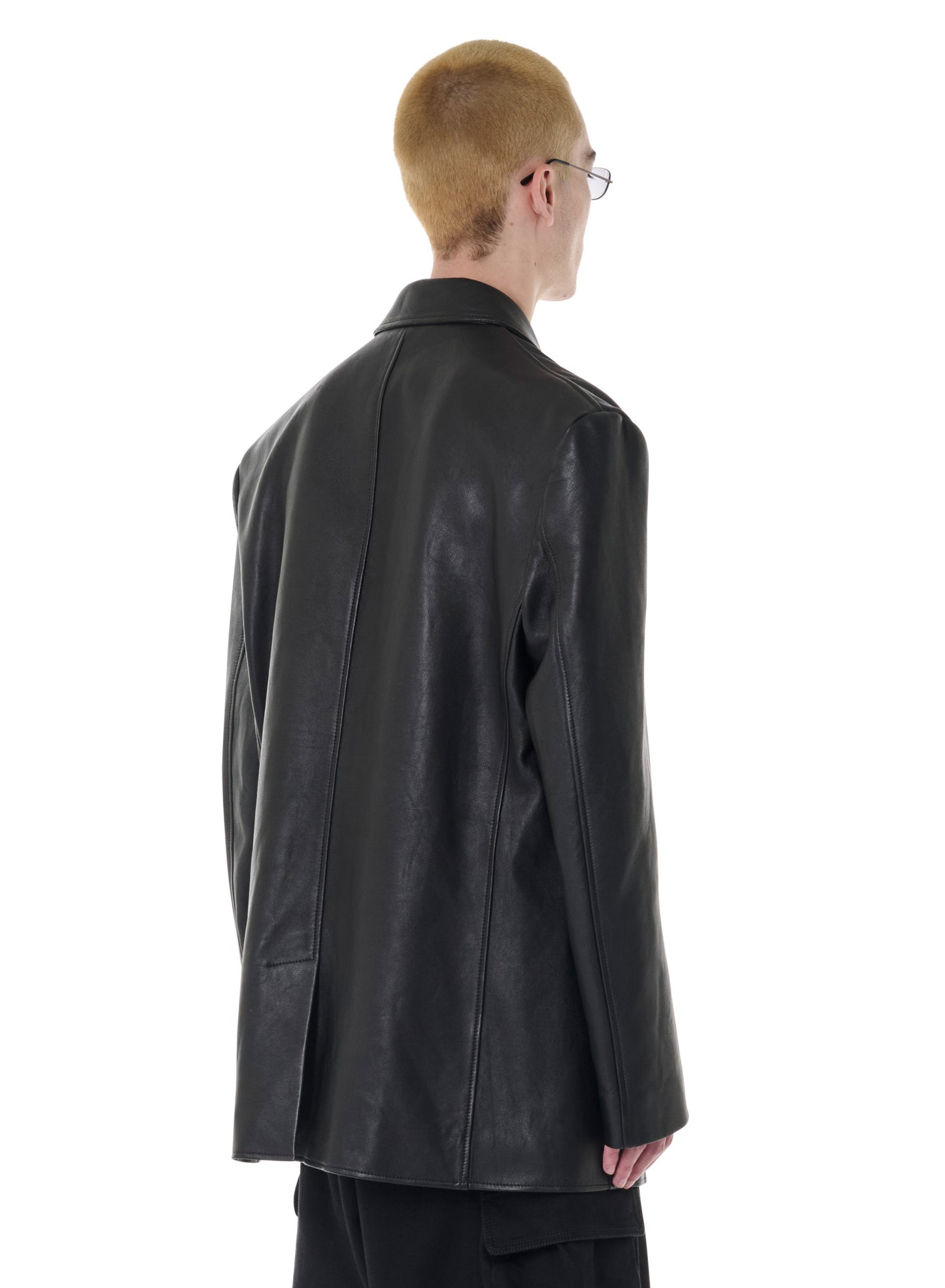 LEATHER BLAZER
