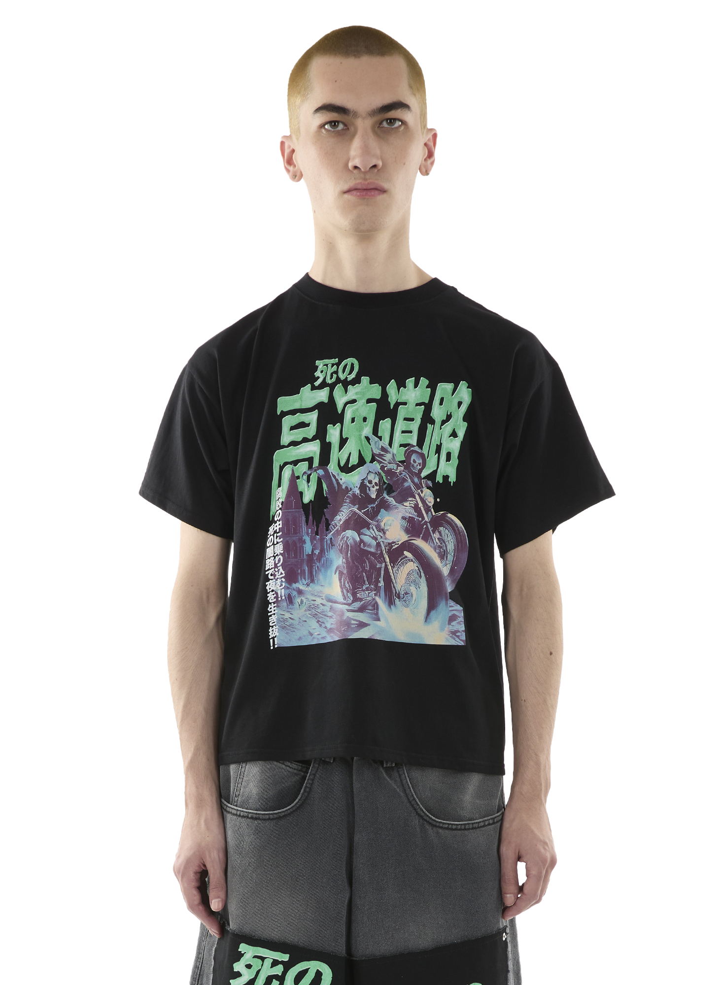 【関税込み】LU'U DAN グレー Wadded ジーンズ LU'U DAN - WADDED CARGO JEANS