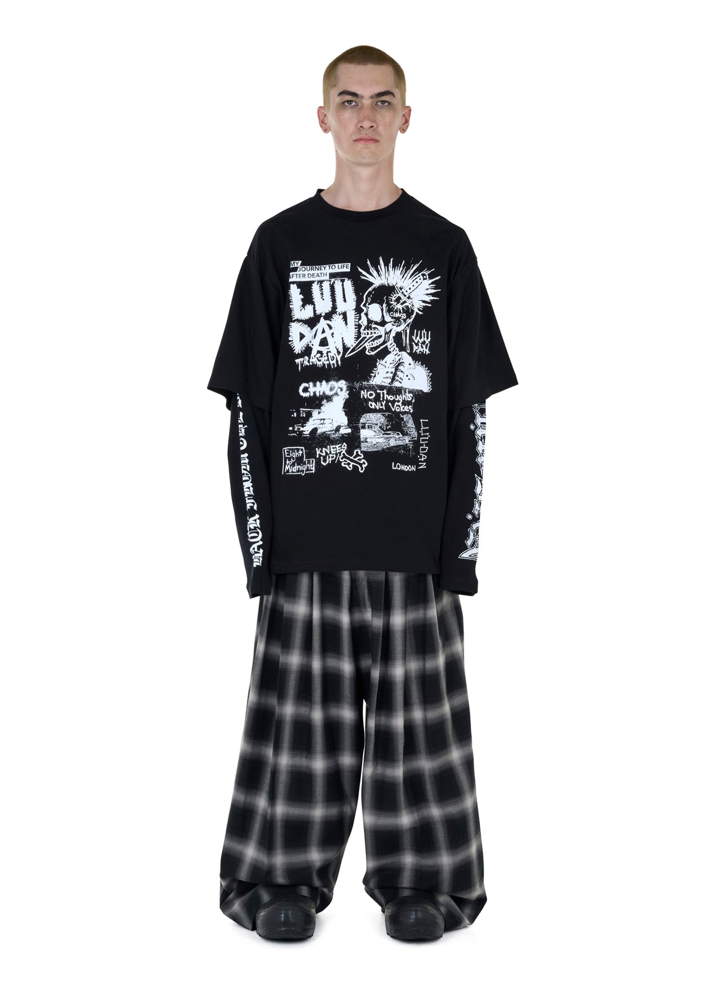 TRIPLE PLEAT TROUSERS