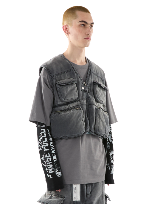 WADDED CARGO VEST