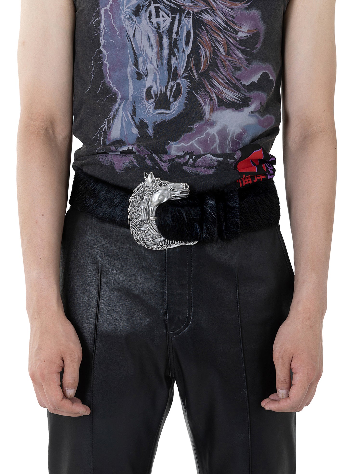 PONY HAIR COWBOY BELT