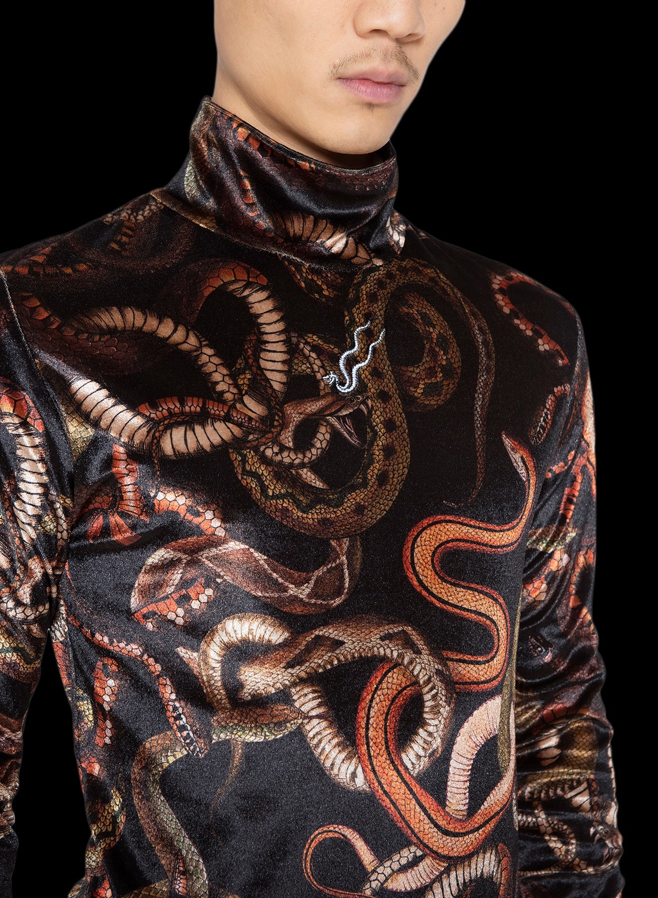 Snake on sale skin turtleneck